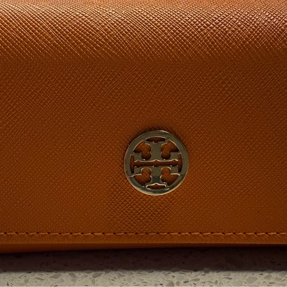 Tory Burch Vibrant Orange Sunglasses Case or Use As Clutch (🚫 🕶️ )